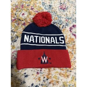 Washington Nationals Beanie Hat Adult Budweiser MLB Baseball Winter Toboggan